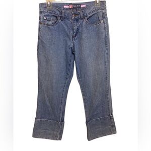 Vintage 80’s 90’s Duck Head Cuffed Straight Leg Jeans Mid Rise Waist 29 Inches